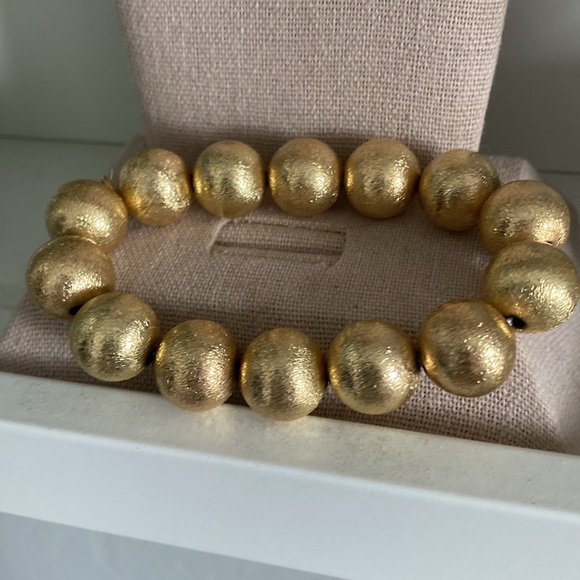 New Golden Hoop Earrings Necklace and Bracelet Set #70 - Picture 4 of 10